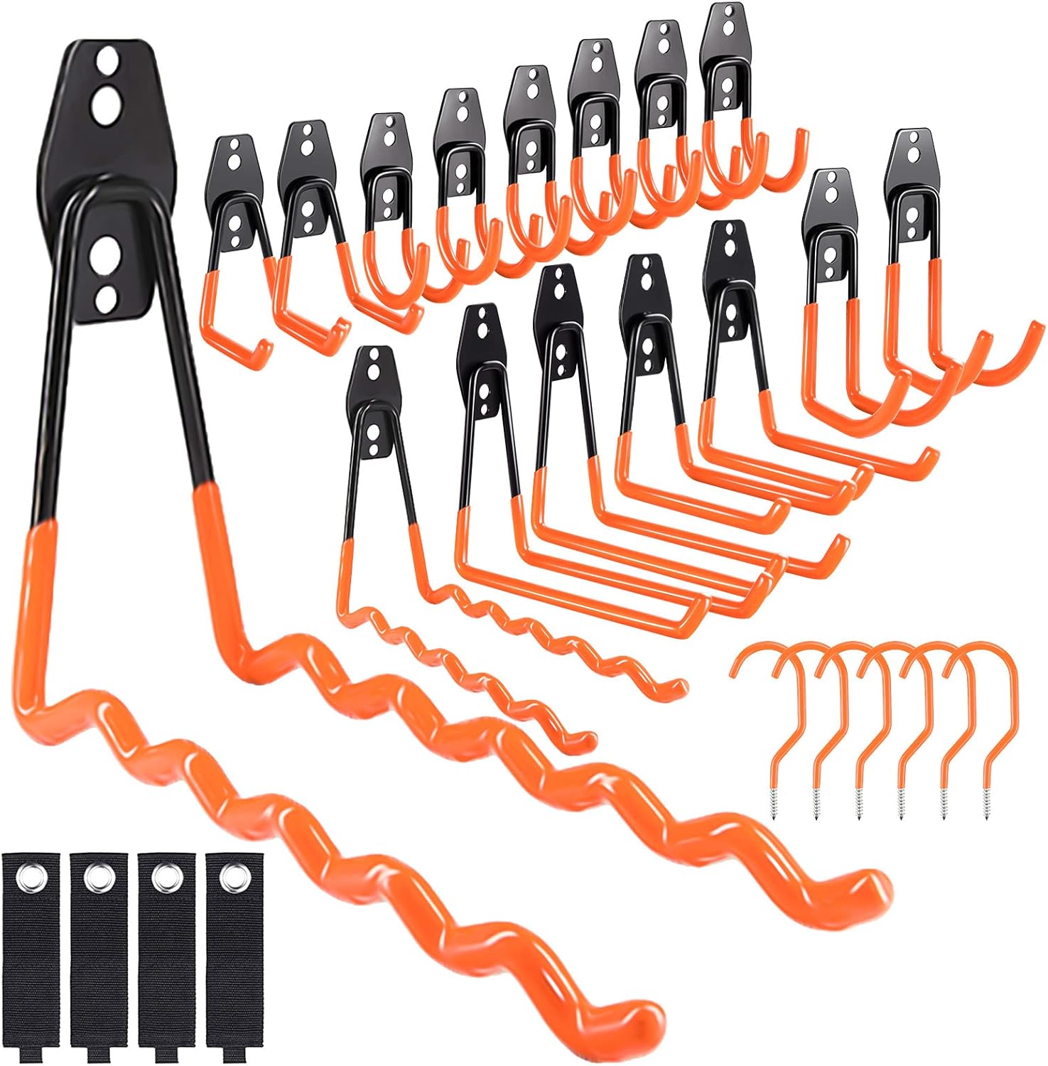 peace calm Garage Wall Hooks 26 Pack,Garage Hooks Heavy Duty with Extra