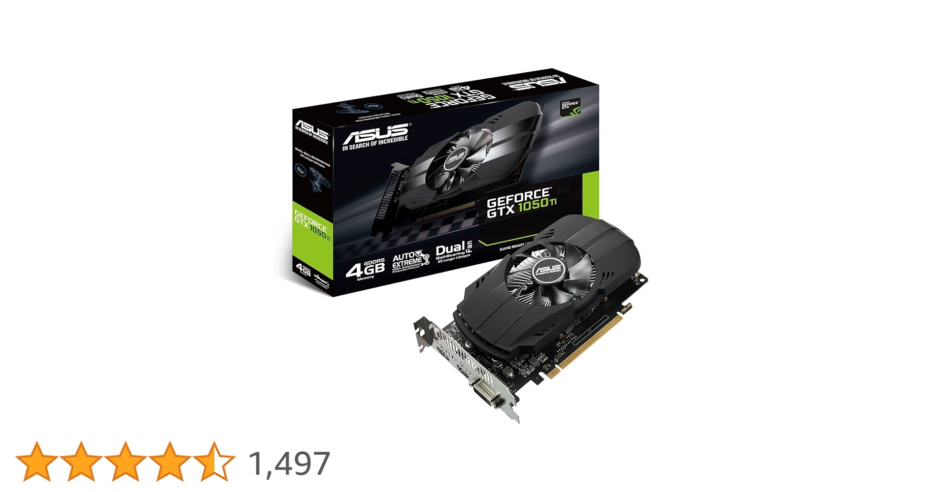 GEFORCE GTX1050Ti ASUS 【完動品】 ASUS DUAL-GTX1050TI-4G [PCIExp 4GB] 価格比較 - 価格.com