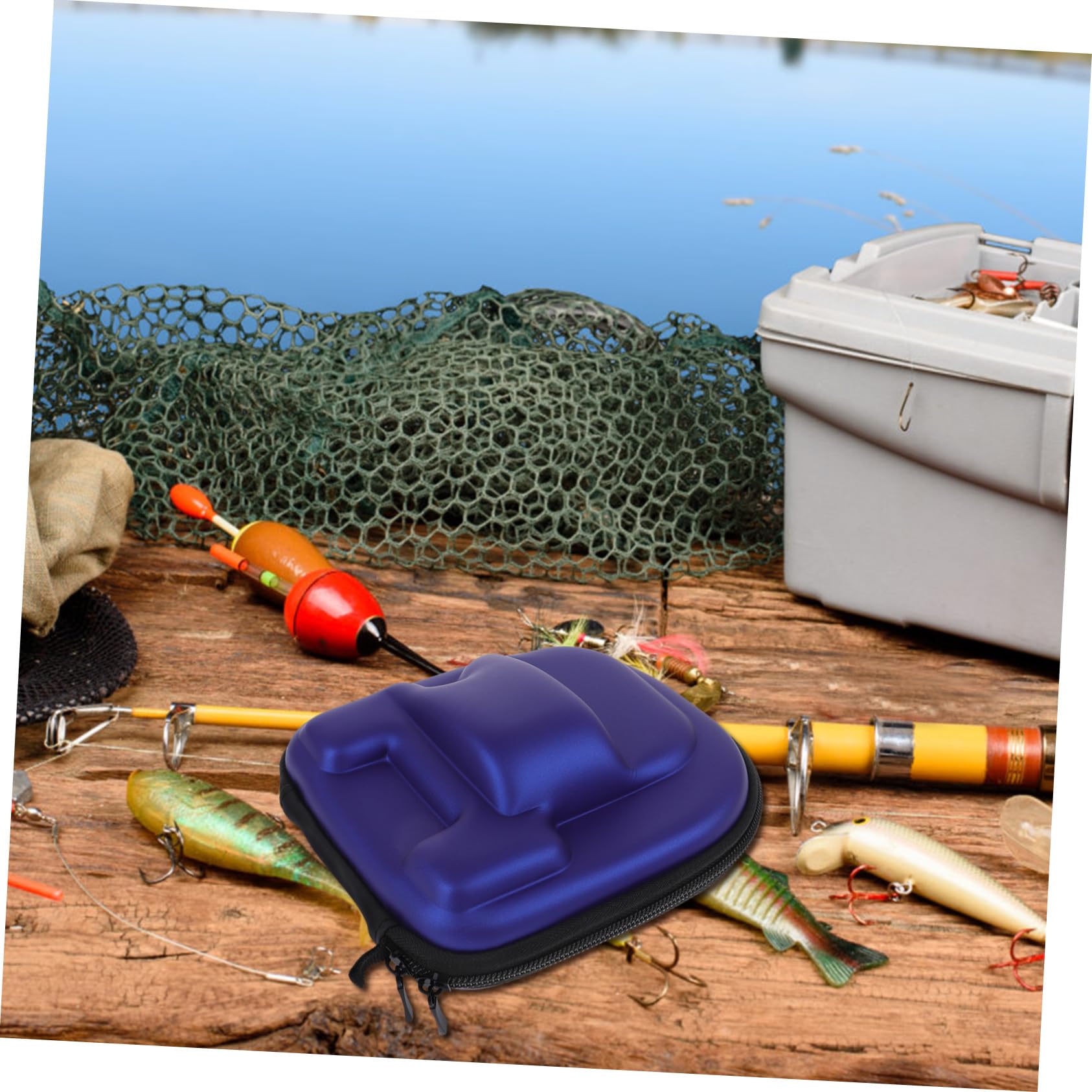 UPKOCH de Rangement pour Moulinet de Étui Protecteur pour Moulinet à Baitcasting Pochette Étanche et Pratique Bleu Main Gauche
