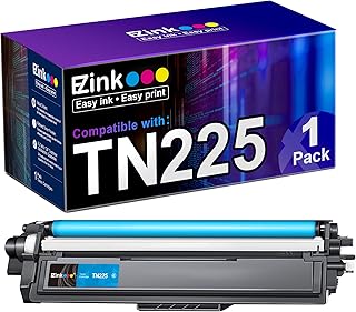 E-Z Ink (TM Compatible Toner Cartridge Replacement for Brother TN225 TN-225 Cyan to Use with MFC-9130CW HL-3170CDW HL-3140CW HL-3180CDW MFC-9330CDW MFC-9340CDW HL-3180CDW DCP-9020CDN (Cyan, 1 Pack)