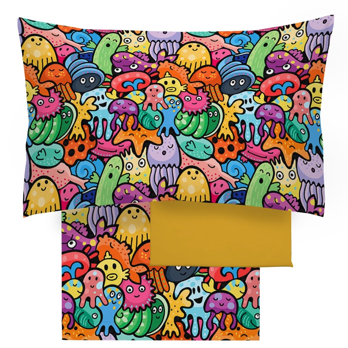 Dalila Casa Linea Freestyle Completi Letto 100% Cotone Made in Italy 1 Piazza e 1 Piazza e Mezza (Mostrini, Misura 1 Piazza)