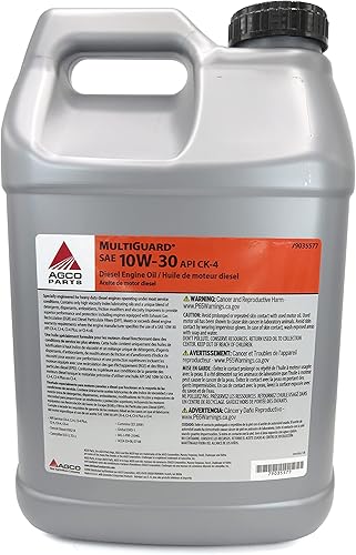 Miniatura 2 de AGCO MultiGuard SAE 10W-30 API CK-4 Aceite de motor diesel convencional de 2,5 galones 79035577