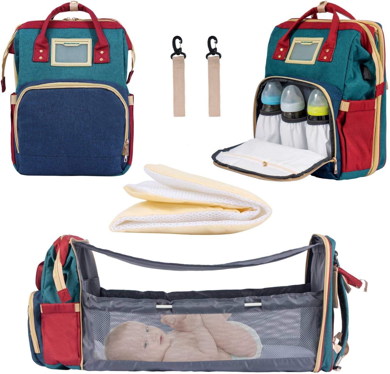 usb charging diaper backpack