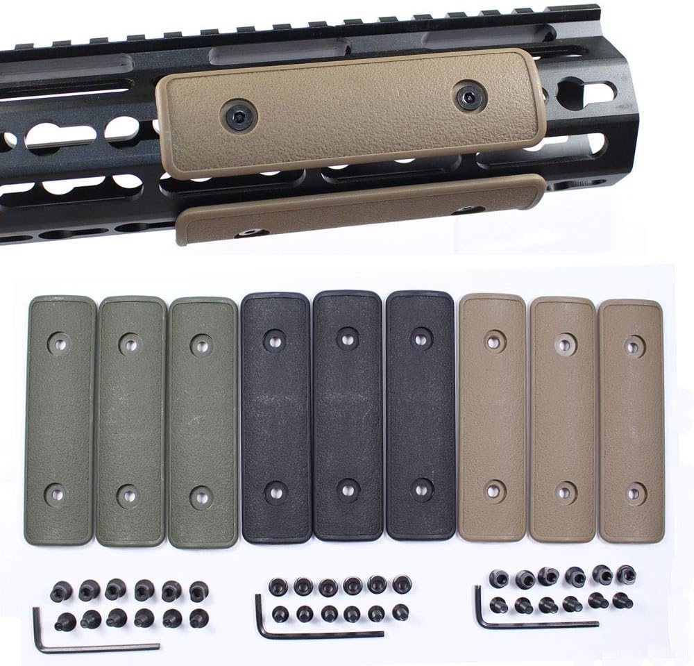 4" Keymod Rail Panel Section Handguard Cover Keymod Panels Grip Tactical Hunting Gun Accessory (3 Colors Optional)