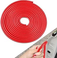 Vista 1 de BOLTRY Protectores de borde de puerta de automóvil de 32.8 pies, moldura de borde de goma anticolisión en forma de U, protector de sello apto