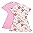 SleepingBaby Zipadee-Zip Transition Swaddle - Cozy Baby Swaddle Blanket with Zipper Convenience - Roomy Wearable Blanket for Easy Diaper Changes - Pink Poppy, Small (4-8 Month) - 2 Pack