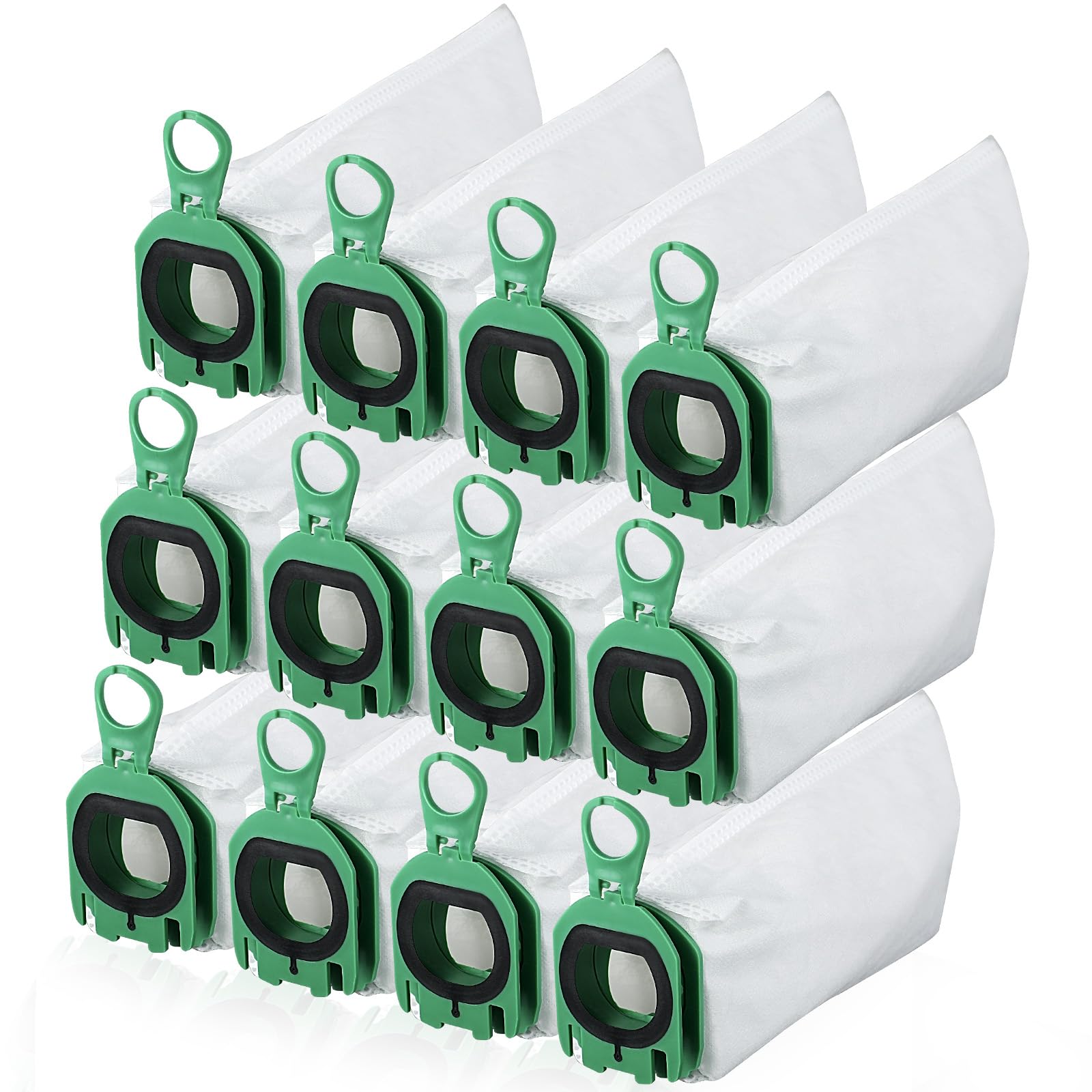 12 Sacchetti per Folletto VB100/FP100 - Ricambio Sacchetto Filtro per Accessori per Aspirapolvere a Batteria Vorwerk Folletto VB100/FP100, Struttura a 4 Strati, Alta Tenuta