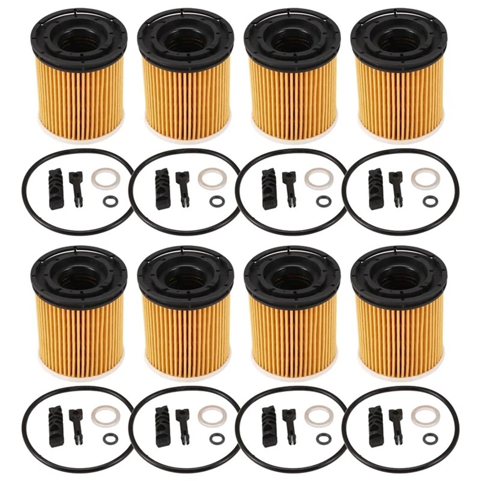 samochodowego Filtr A22E-8PCS pasuje do KIA K3 Rio 1.6L pasuje do Hyundai Elantra 1.5L zestaw filtrów oleju z uszczelkami 26350-2M000 263502M000 samochodowego filtry oleju
