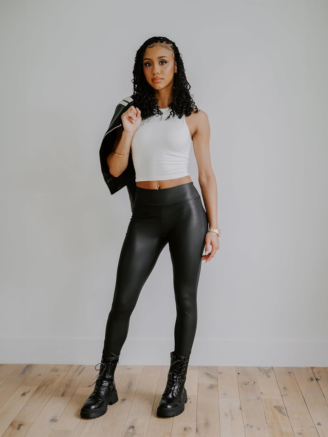 Conceited Luxe Leggings – Velvet or Vegan Leather (Plus Size Available) - Image 6