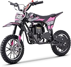 Gas Dirt Bike, Kids Dirt Bike, 39cc 4-Stroke Gas Powered Kids Motorcycle with Mountain Tire, Suspensions, 19Mph Disc Brakes Mini Bike, NO Oil Mix Required
