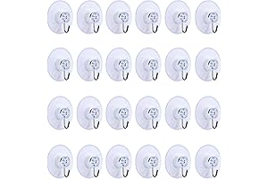 Super Strong Small Window Suction Cup Hooks with Rustproof Hooks for Home Kitchen Bathroom