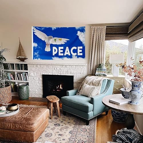 Miniatura 3 de Bandera estadounidense Stand For Peace Pray For World Peace Bandera de Estados Unidos Bandera de Estados Unidos Decoración Interior Exterior Bandera