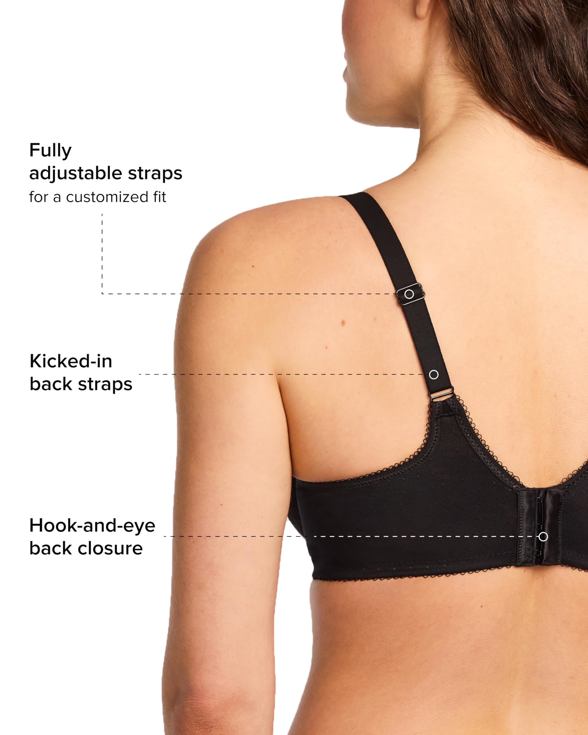 Wacoal Womens Retro Chic Lightly Padded Full Coverage Underwire Bra 853186 product thumbnail 5