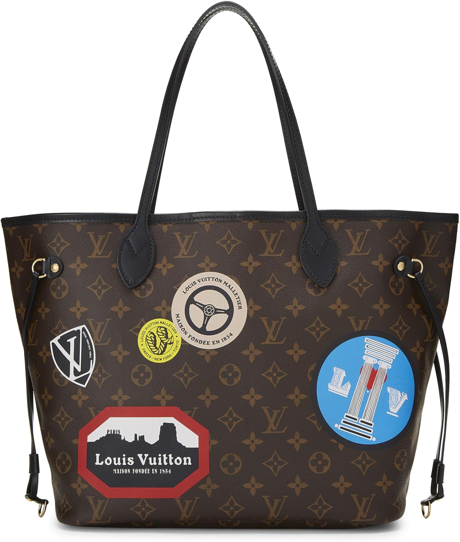 Pre-loved Monogram Canvas World Tour Neverfull MM, Brown