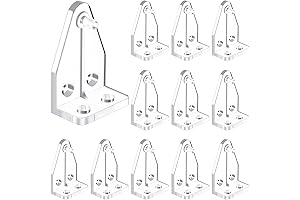 12 Pieces 1 Inch Hold Down Brackets, Clear Plastic Blinds Hooks Blind...