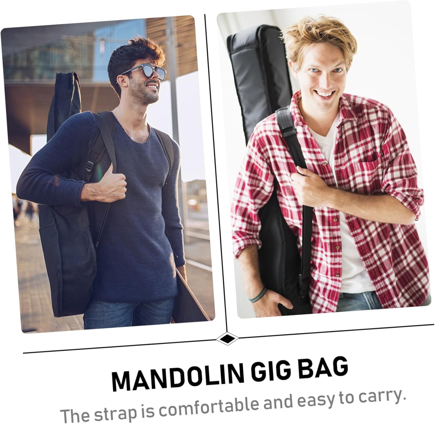 Mandolin Gig Bag Instrument Storage Bag Double-shoulder Capacity Mandolin Case Gig