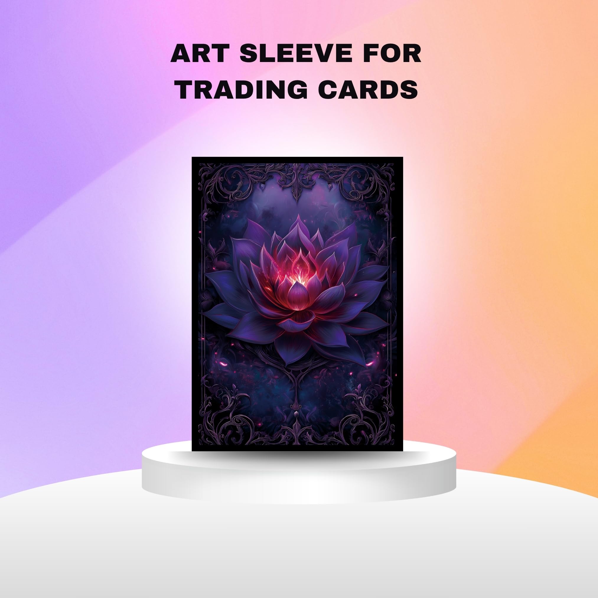 Trading Card Sleeves, 100 Count, Glossy Art Back & Clear Front (66 x 92 mm), Fits Standard Cards, MTG - Image 2