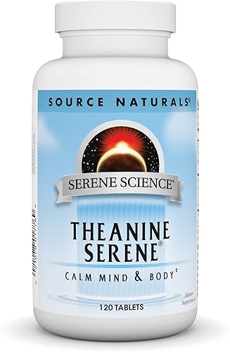 Source Naturals Serene Science L-teanina con magnesio y GABA - 120 tabletas