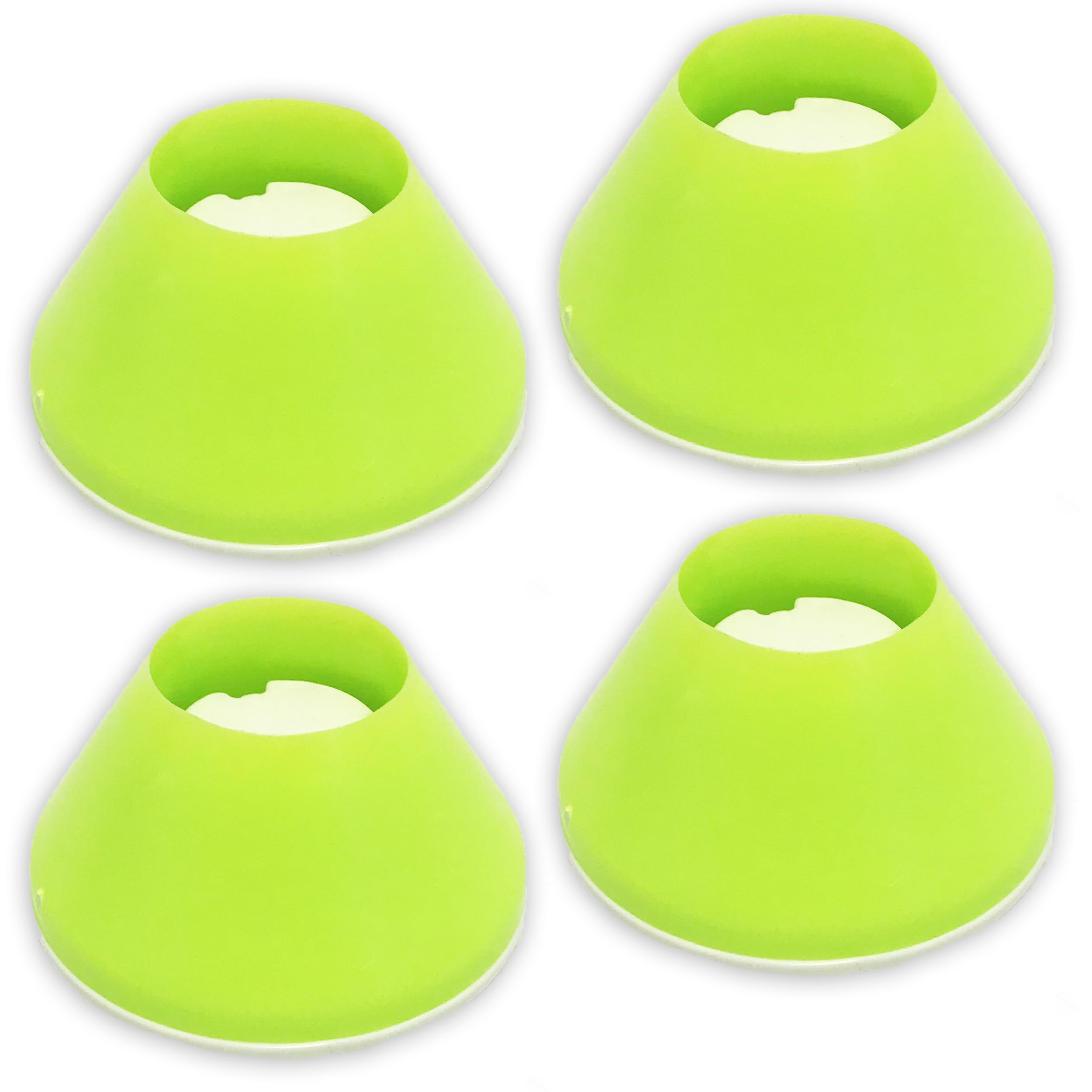 Easy Walker Coasters 4 Pack - Durable Tennis Ball Alternative, Yellow