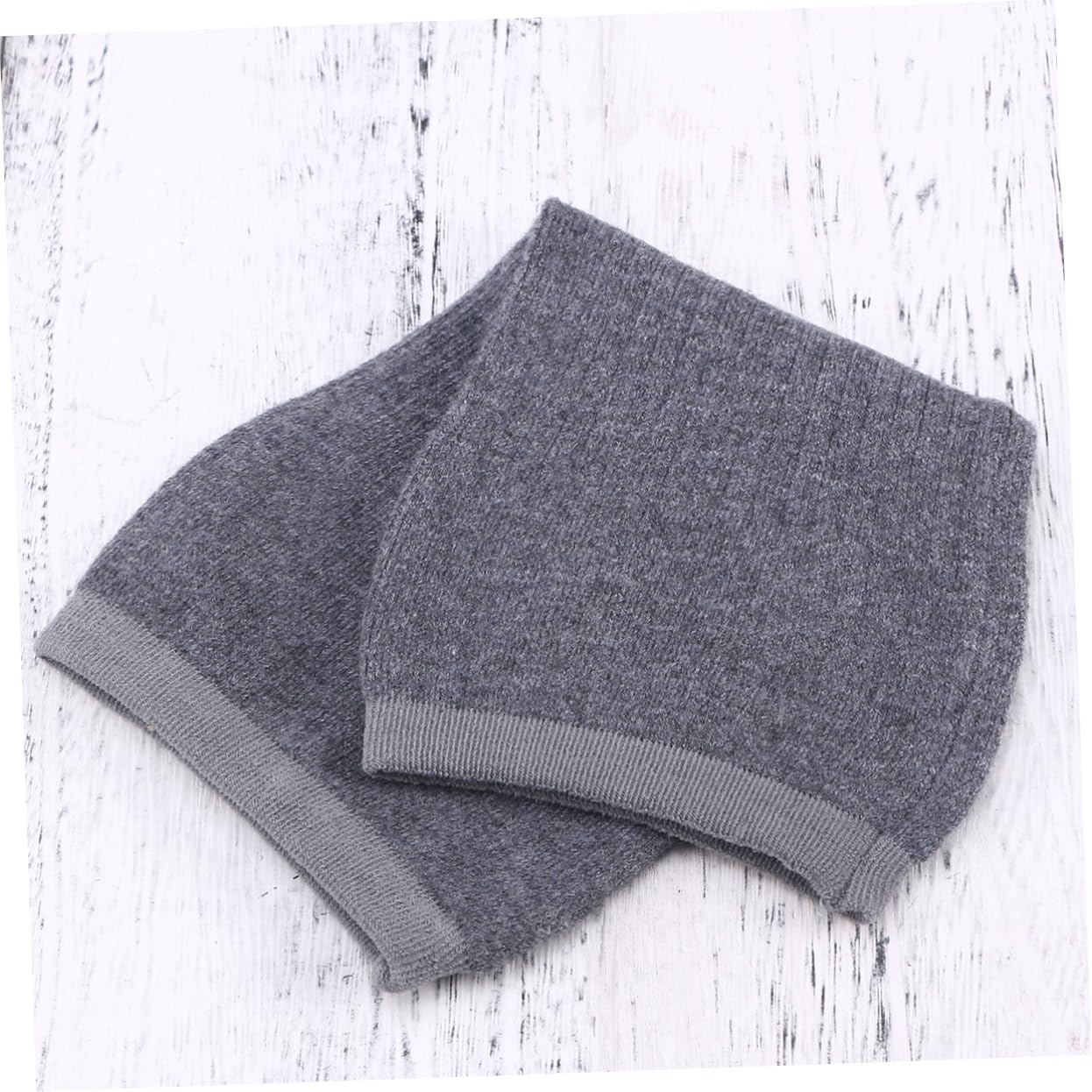 Beavorty Men's Kneecap Warmers Lightweight Sports Knee Support Sleeves Grip for Exercise (grey)