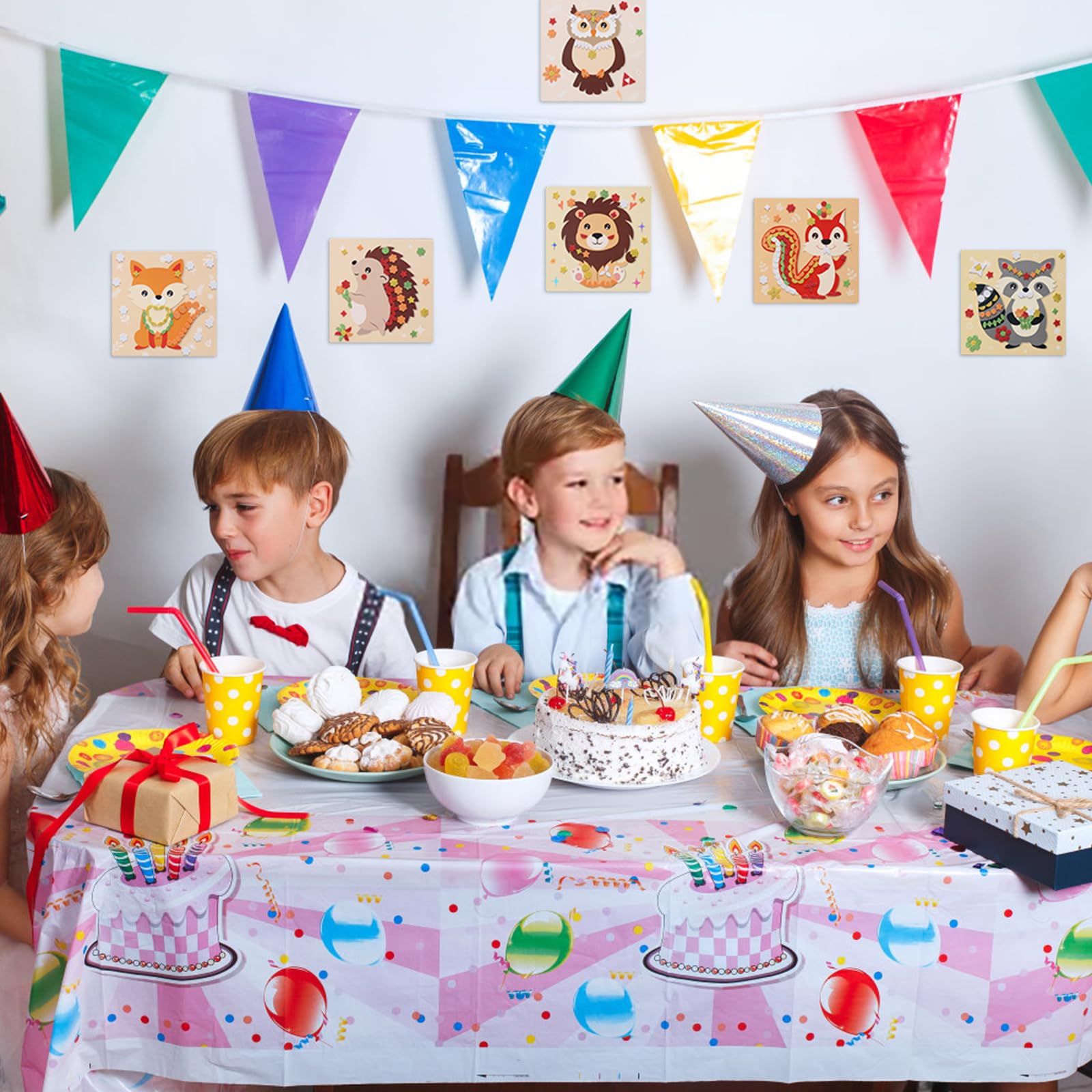 LAMEK 12 Pcs DIY Animal Foam Stickers - Kids Autumn Crafts for Boys & Girls - Fall Thanksgiving Party Decorations - Image 4