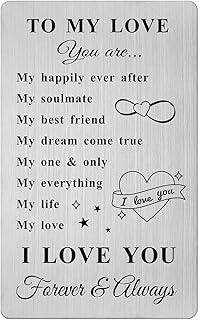 CPLJW I Love you Gifts for Him Her, I Love You Wallet Card Gifts for Birthday Anniversary Christmas Presents