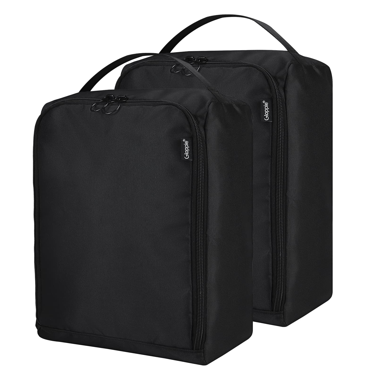 Gloppie Borsa per Scarpe viaggio Multiuso con Scomparto Separato per Scarpe e Tasche Multiple, Ideale per Viaggi, Sport e Attività Outdoor, 2 Nero