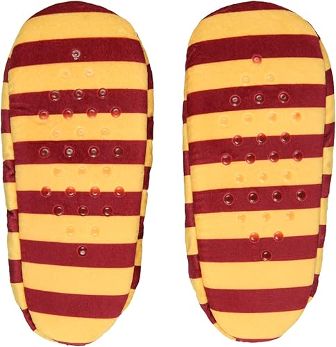 Miniatura 3 de Bioworld Pantuflas de Harry Potter Gryffindor House Crest Calcetines con suela antideslizante para mujeres y hombres, tamaño grande, Gryffindor
