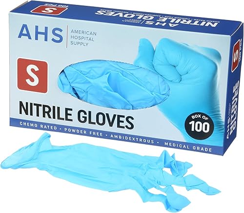 Miniatura 5 de AHS American Hospital Supply - Guantes de nitrilo con clasificación de quimioterapia sin polvo, guantes de examen de grado médico  Guantes de examen