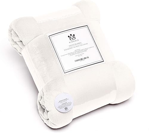 Miniatura 1 de Kingole Manta de microfibra de franela afelpada lujosa y liviana, Acogedora para la cama o el sillón, Supersuave y cálida, en colores lisos, 250 GSM