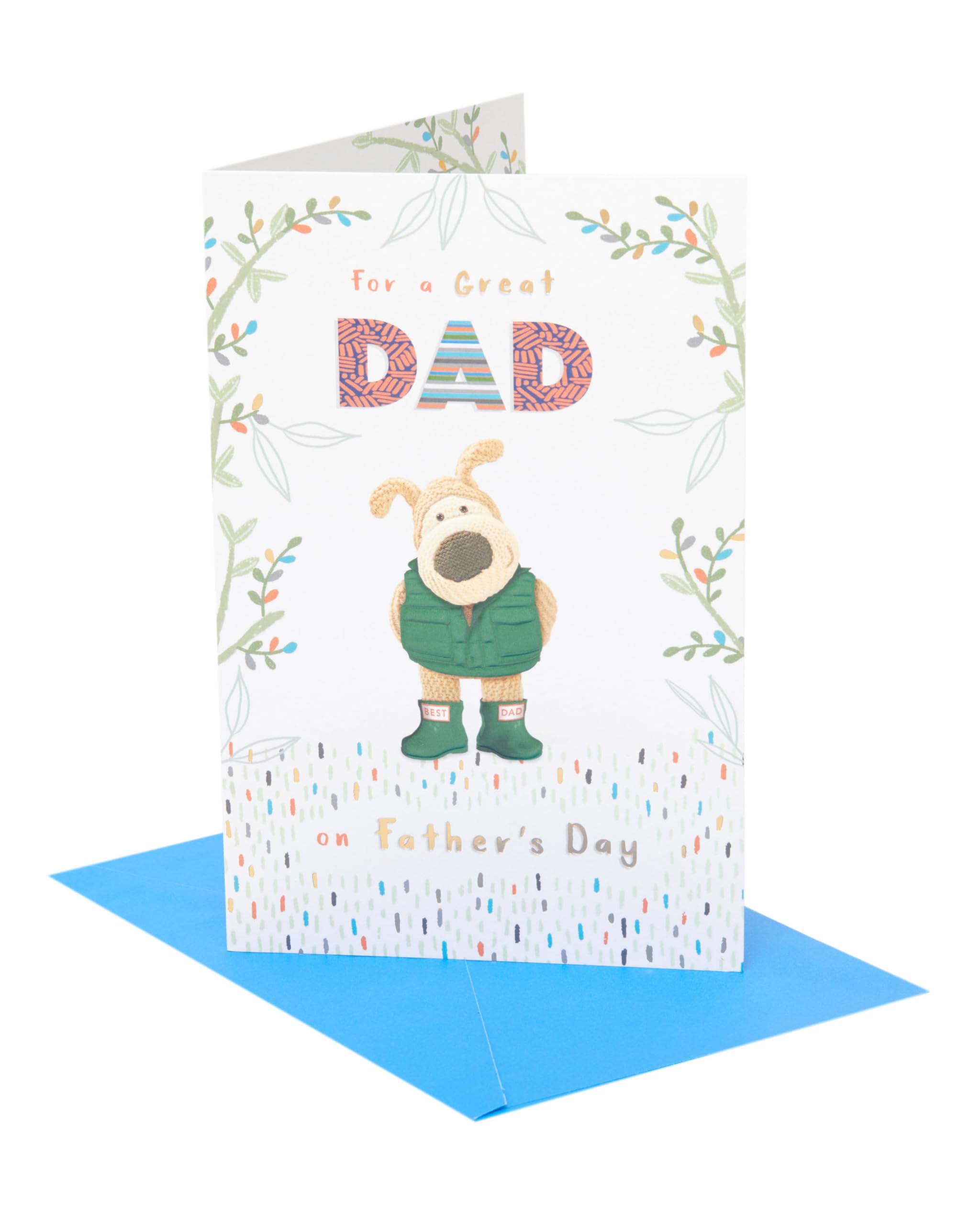 Boofle | Father's Day Card for Dad | Card for Dad, Grandad, Husband | Him, Boys, Men | Cute Design | With Envelope | 149x229 mm