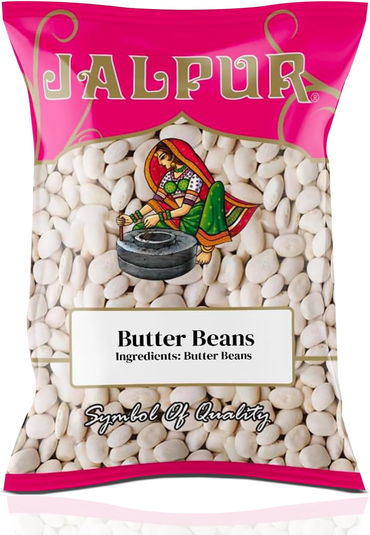 JALPUR MILLERS Butter Beans 1.5kg – Premium Dried Butter Beans Packed with Plant-Based Protein, Fibre & Iron – Low Fat & Nutrient-Rich – Perfect for Hearty Soups, Stews, Salads & healthy Cooking