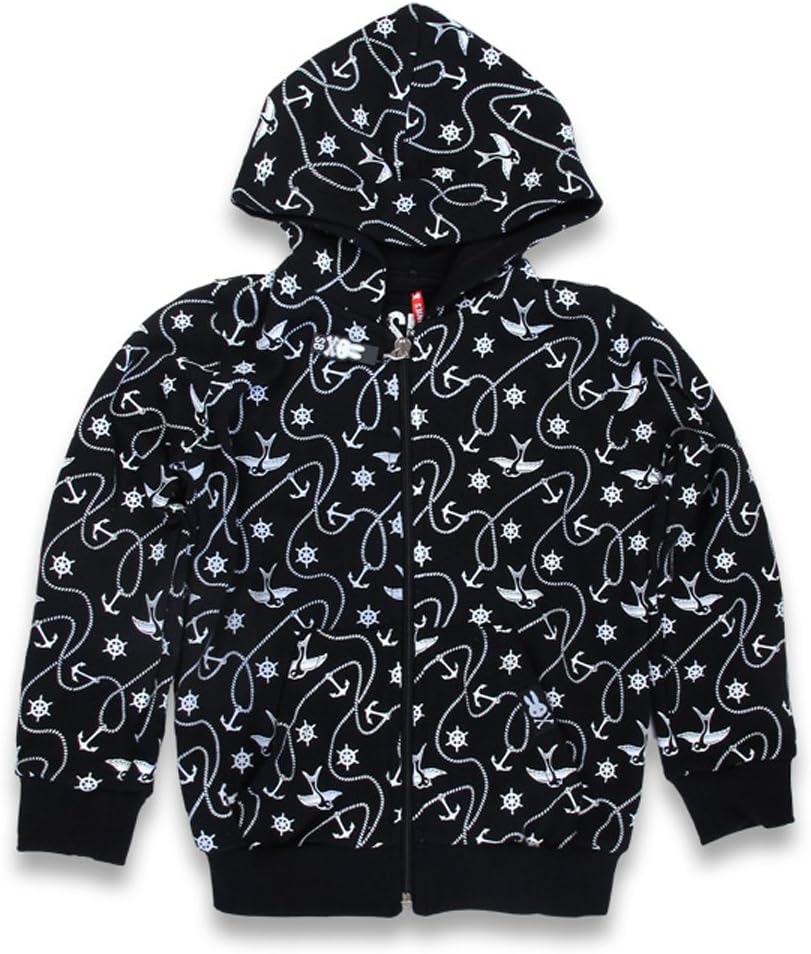 Six Bunnies Kids Hoodie - Marine