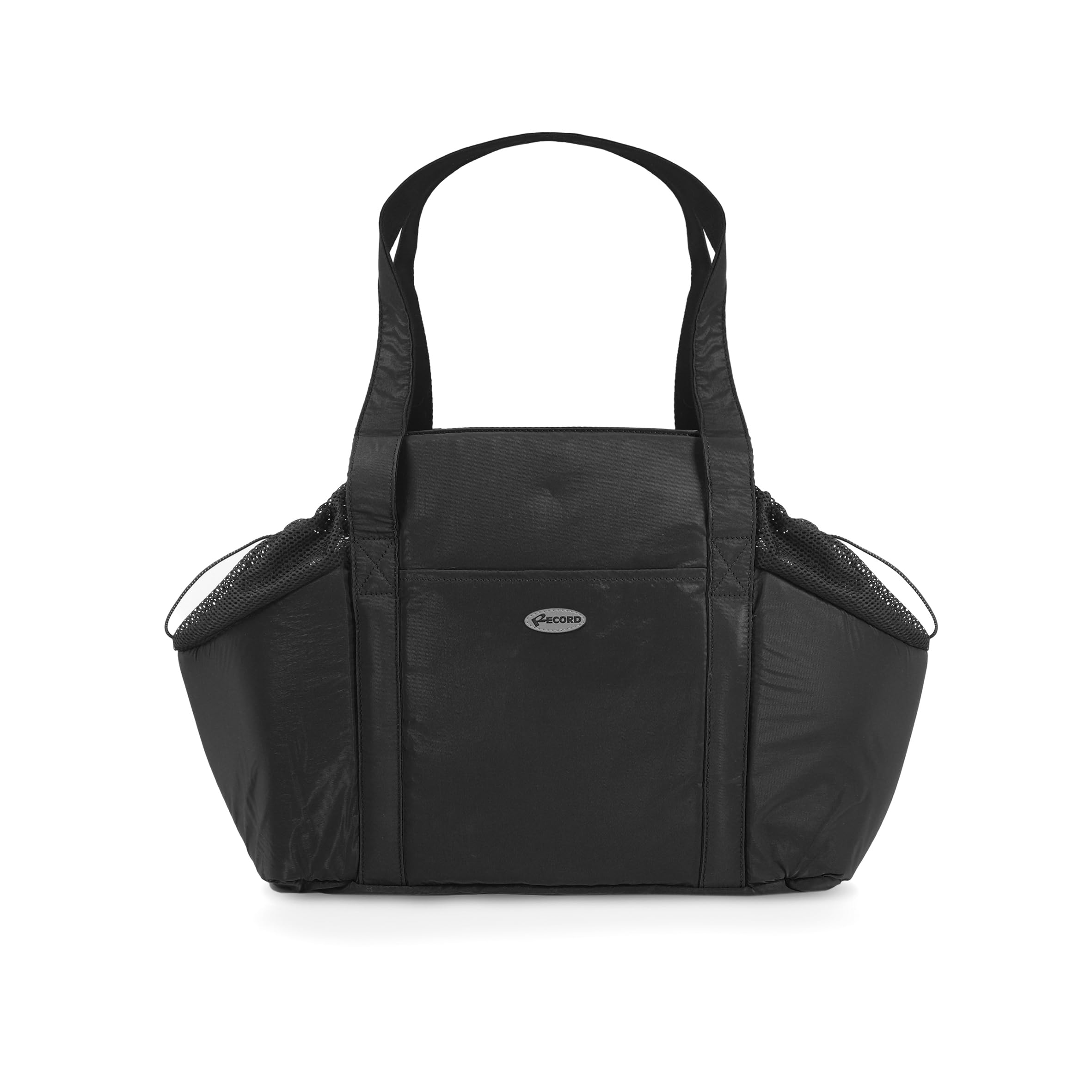 Record - Dogmar Bag for Dogs and Cats - Waterproof, Ventilated Transport Box with Mesh Inserts and Padding. Dog Bag with Lead and Removable Base.Up to 6 kg | Black, 40 x 17 x 30 cm