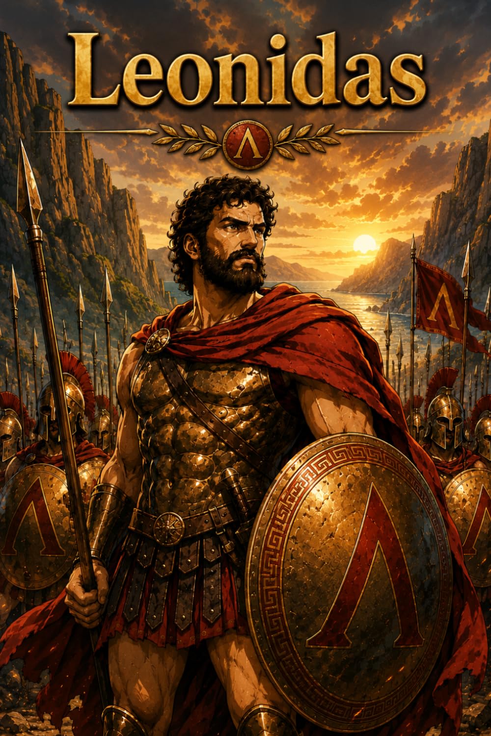 Leonidas: Spartan King Biography for Kids, Educational Manga Adventure, Ancient Greece, Battle of Thermopylae, Courage and Leadership