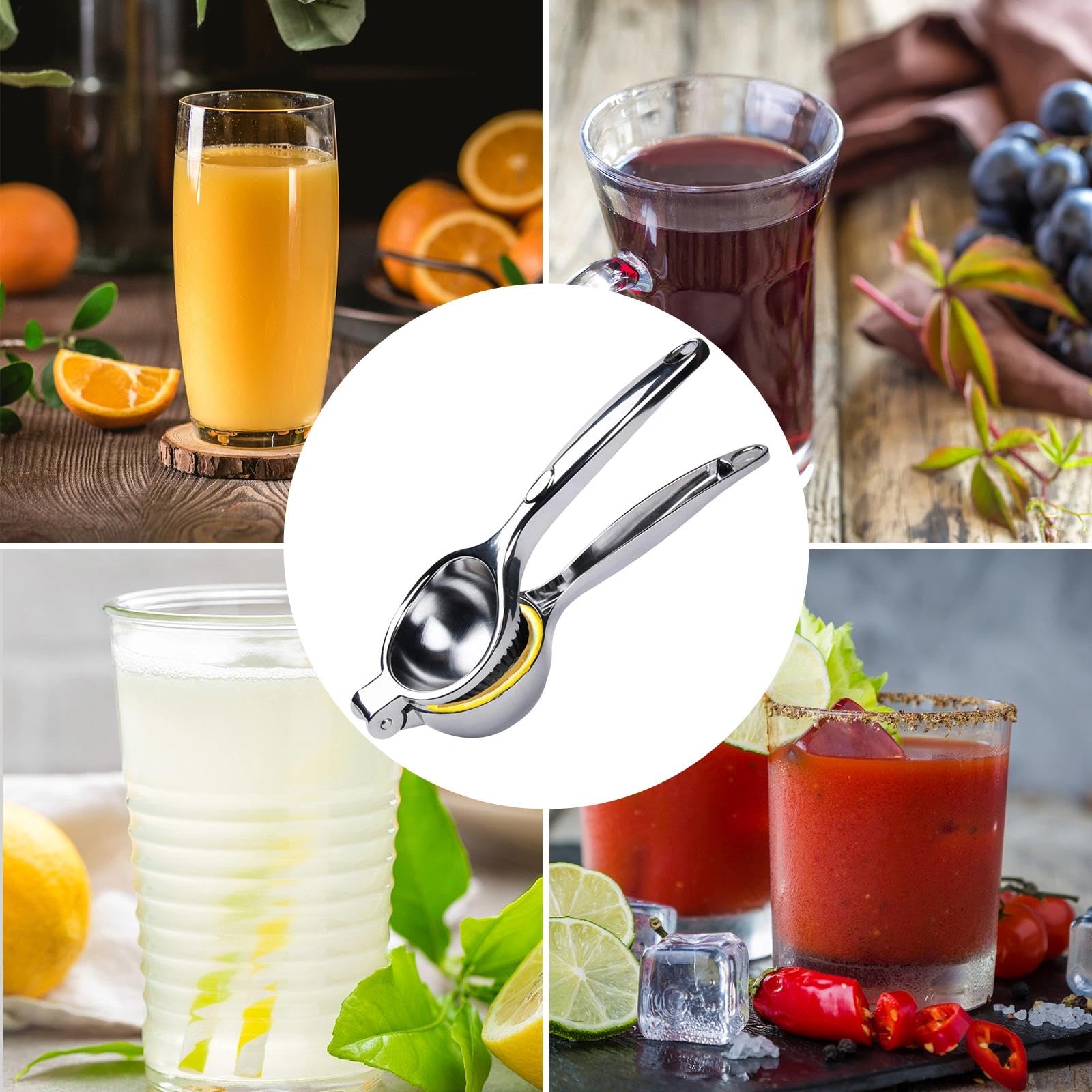 Prensa Manual para Cítricos, Exprimidor Limon Manual Profesional, Aluminio Exprimidor de Frutas, Lime Herramienta Exprimidor, 7 cm de Diámetro, para Limon Naranjas, para Naranja, Limón