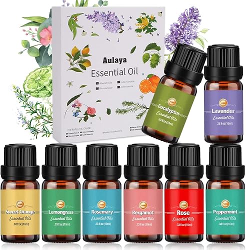 Ätherische Öle Set 8×10 ml [100% Naturrein], Duftöl…