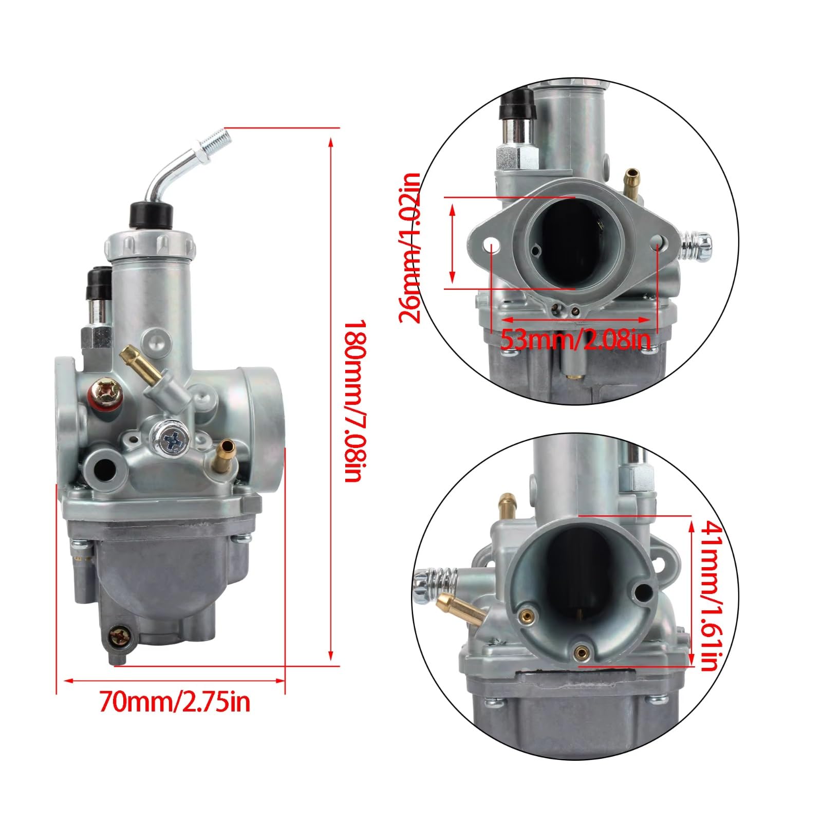 Carburatore Per Moto Compatibile Con Yamaha Per Breeze Per YFA125 1989-2004 Motocross Motore Pezzi Di Ricambio Moto Carburatore Set Accessori Di Ricambio