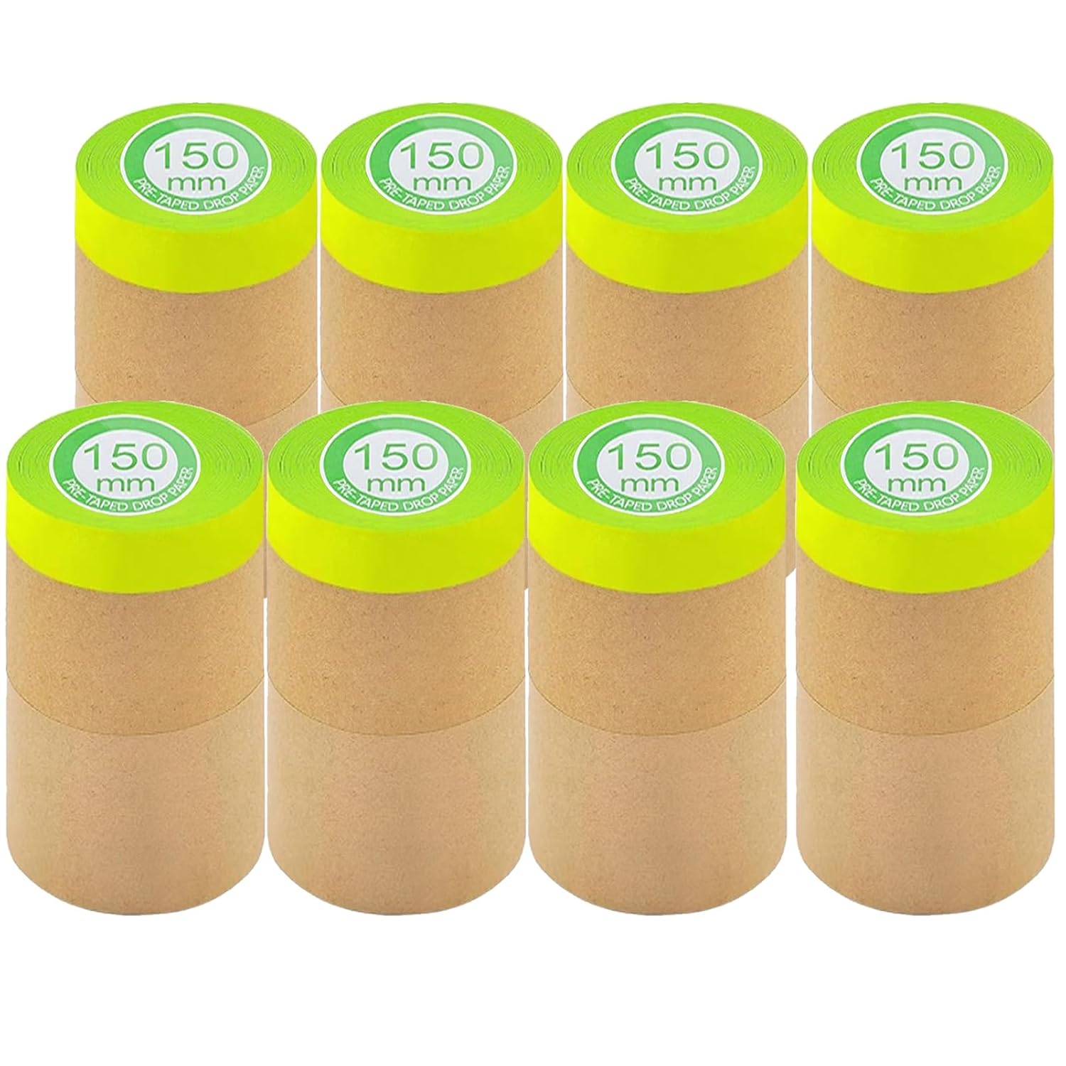 Pre-Taped Masking Paper for Painting Tape and Drape Painters Paper, Paint Adhesive Protective Paper Roll for Car and Furniture Protection (8)