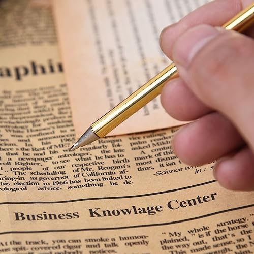 Miniatura 2 de Bolígrafo de caligrafía de plumas vintage, bolígrafo refinado para escribir firma o regalo, boda, novia (negro)