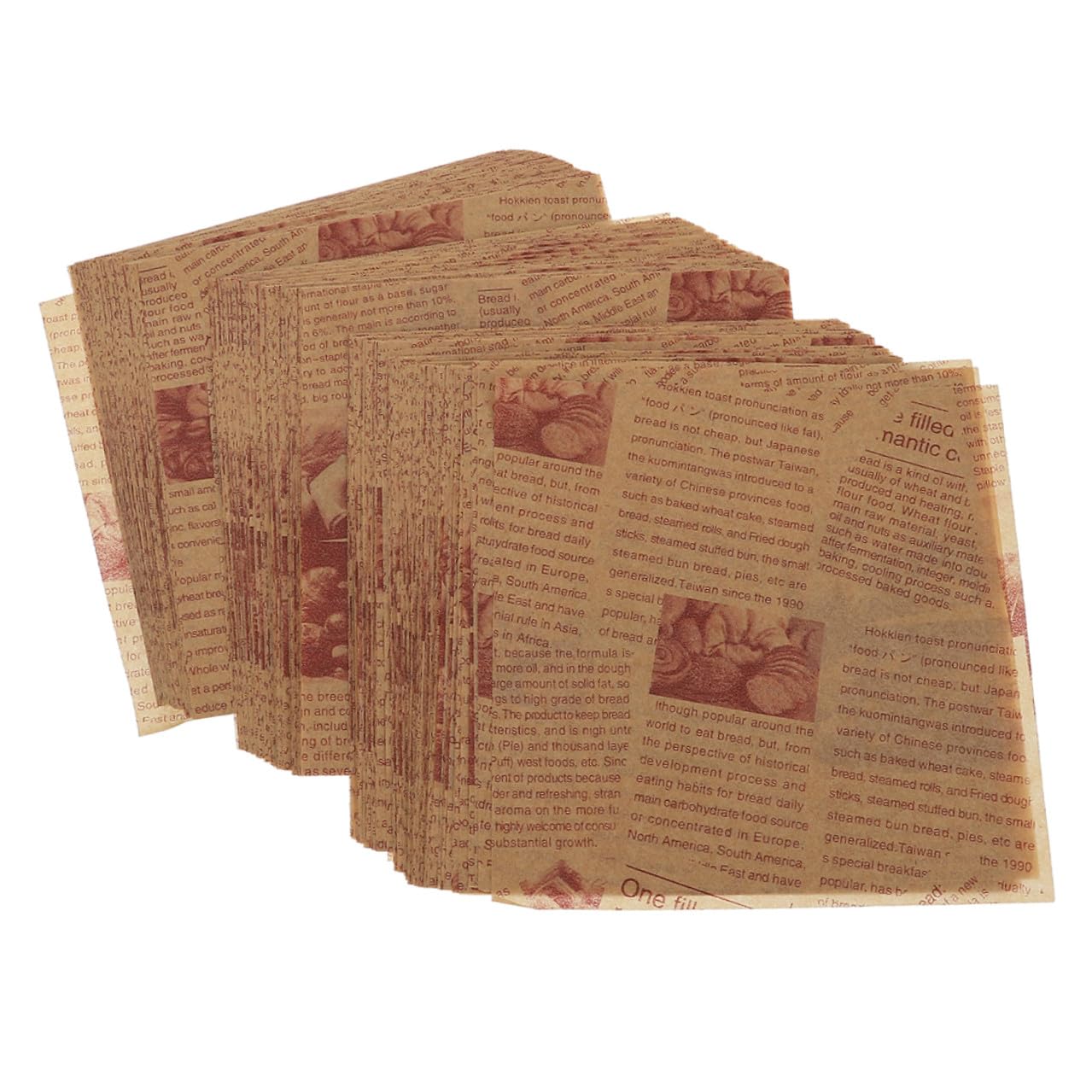 Papier de cuisson anti-adhésif 25x25 cm 200 feuilles sulfurisées étanches à l'huile