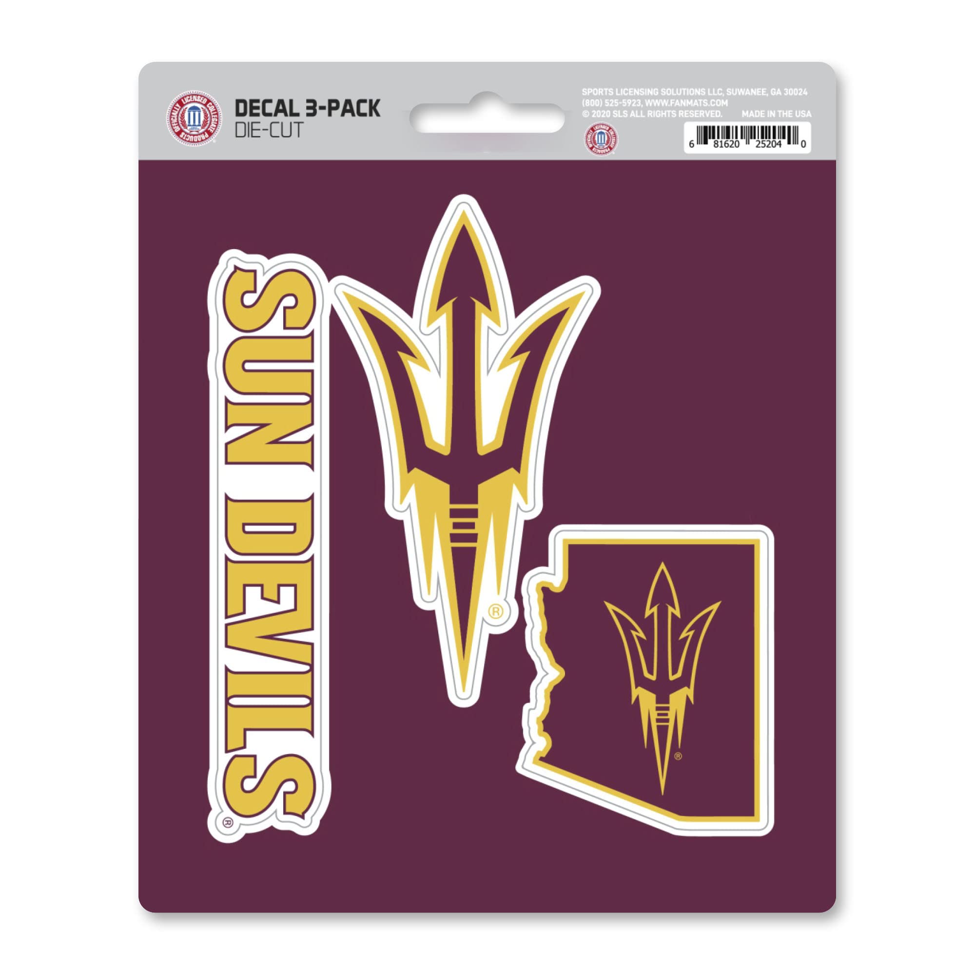 FANMATS NCAA Arizona State Sun Devils Team Decal - auto accessories | Mubboo