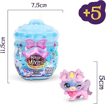 Magic Mixies Magic Mixlings Magicus Party, Magic Cauldron with 2 Dolls, Magic Unboxing, 30 Mixlings Divided into 4 Collecting Teams with Magic Skills, Children 3 Years Old, Famous (MGX17000)