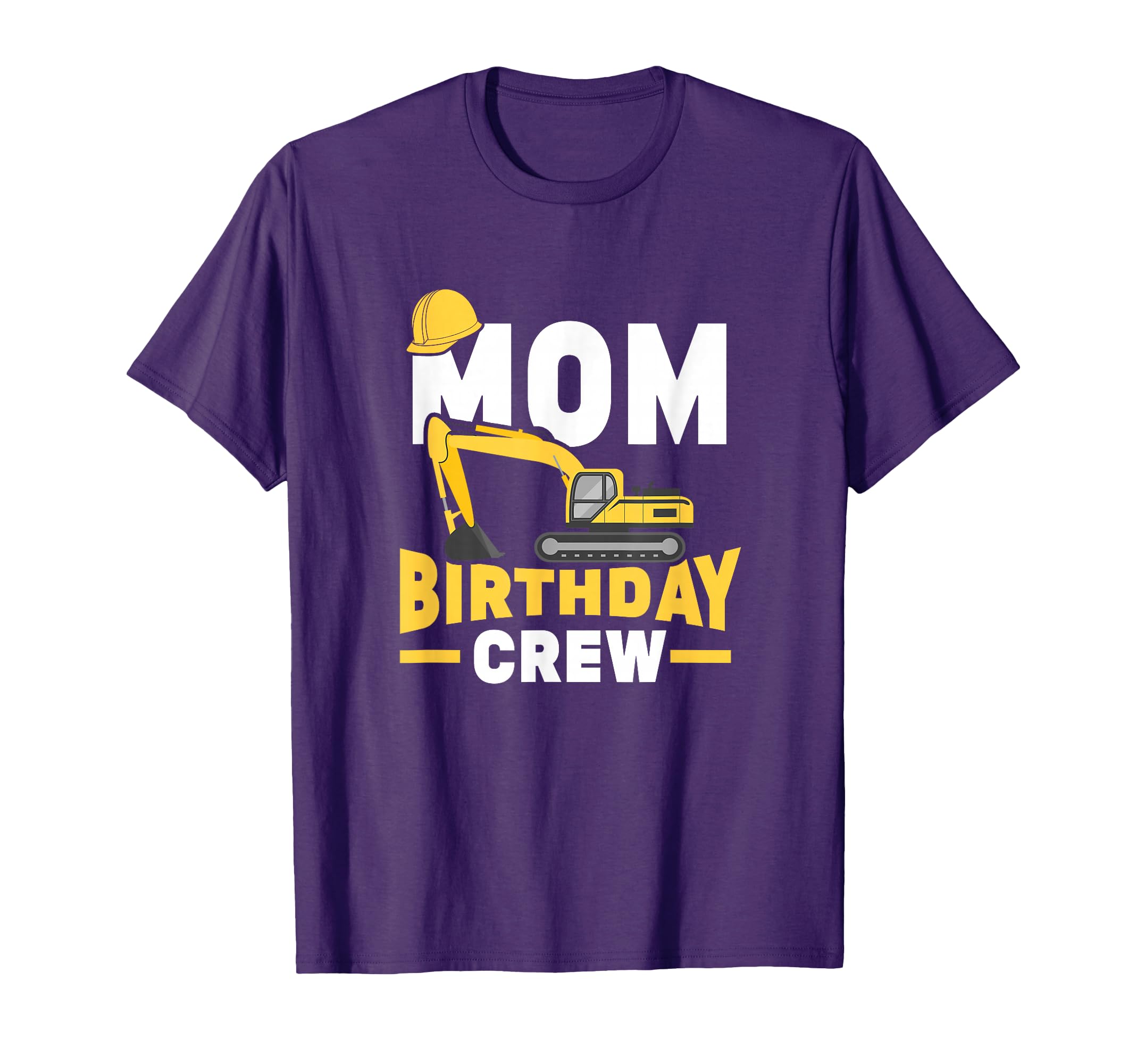 Construction Birthday Party Digger Mom Birthday Crew T-Shirt