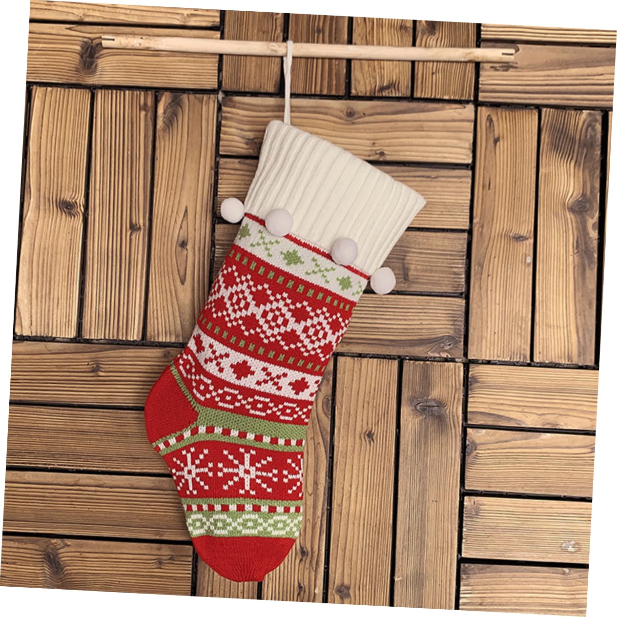 3stücke Weihnachtssocken Als Süßigkeiten-hängetasche Für Geschenke Und Weihnachtsbaum-weihnachtsdeko Weihnachtsgeschenkssocken Für Kamin-tür-Wand-weihnachtsschmuck