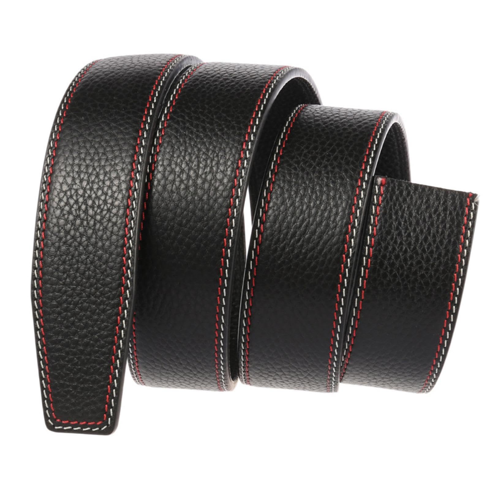Cinture di lusso in vera pelle senza fibbia, larghezza 3,5 cm, senza fibbia, automatiche