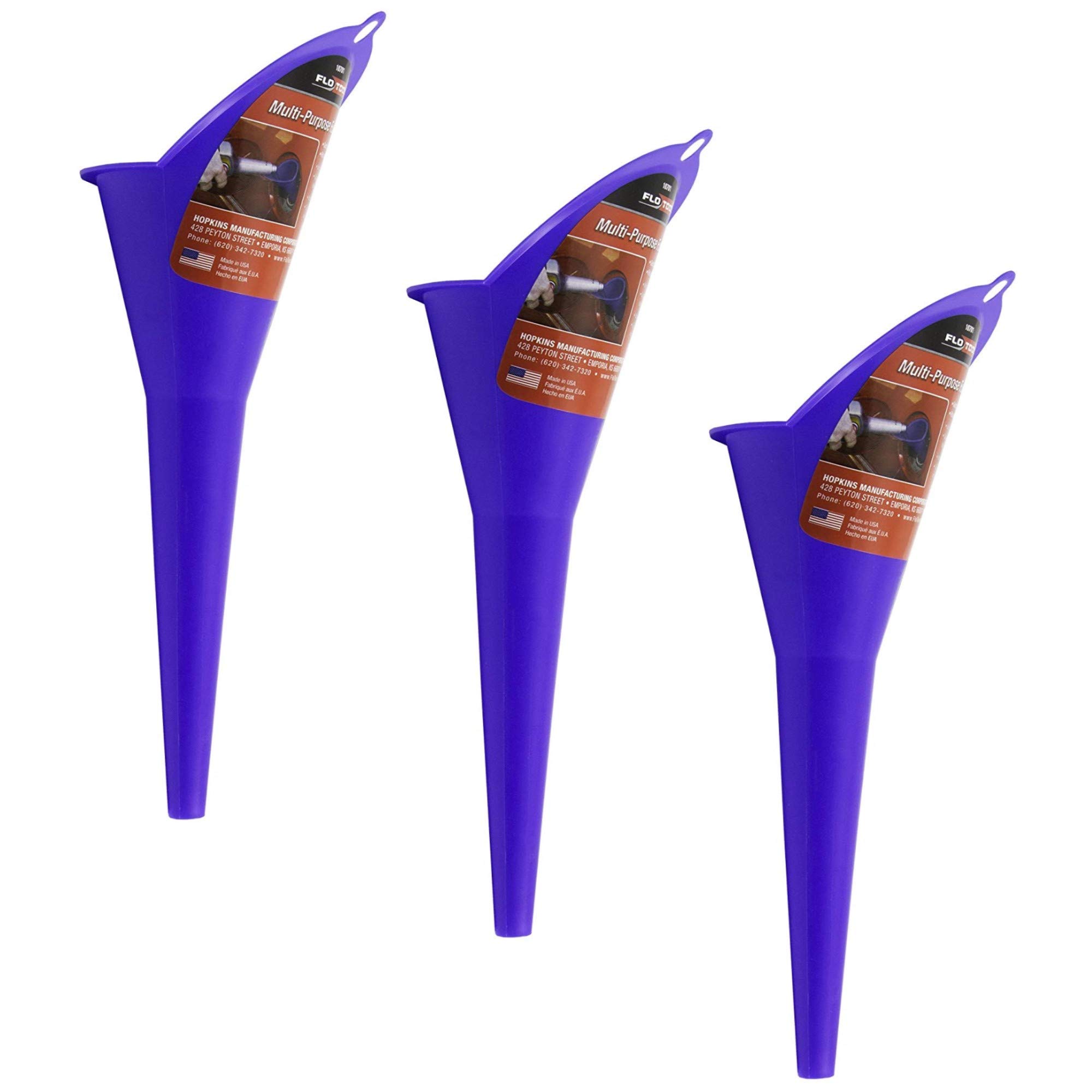 Sherman FloTool 10701 Spill Saver Multi-Purpose Funnel - 3 Pack