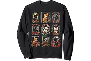Vintage Cat Mom Christmas Sweater: A Festive Treat for Feline Fans