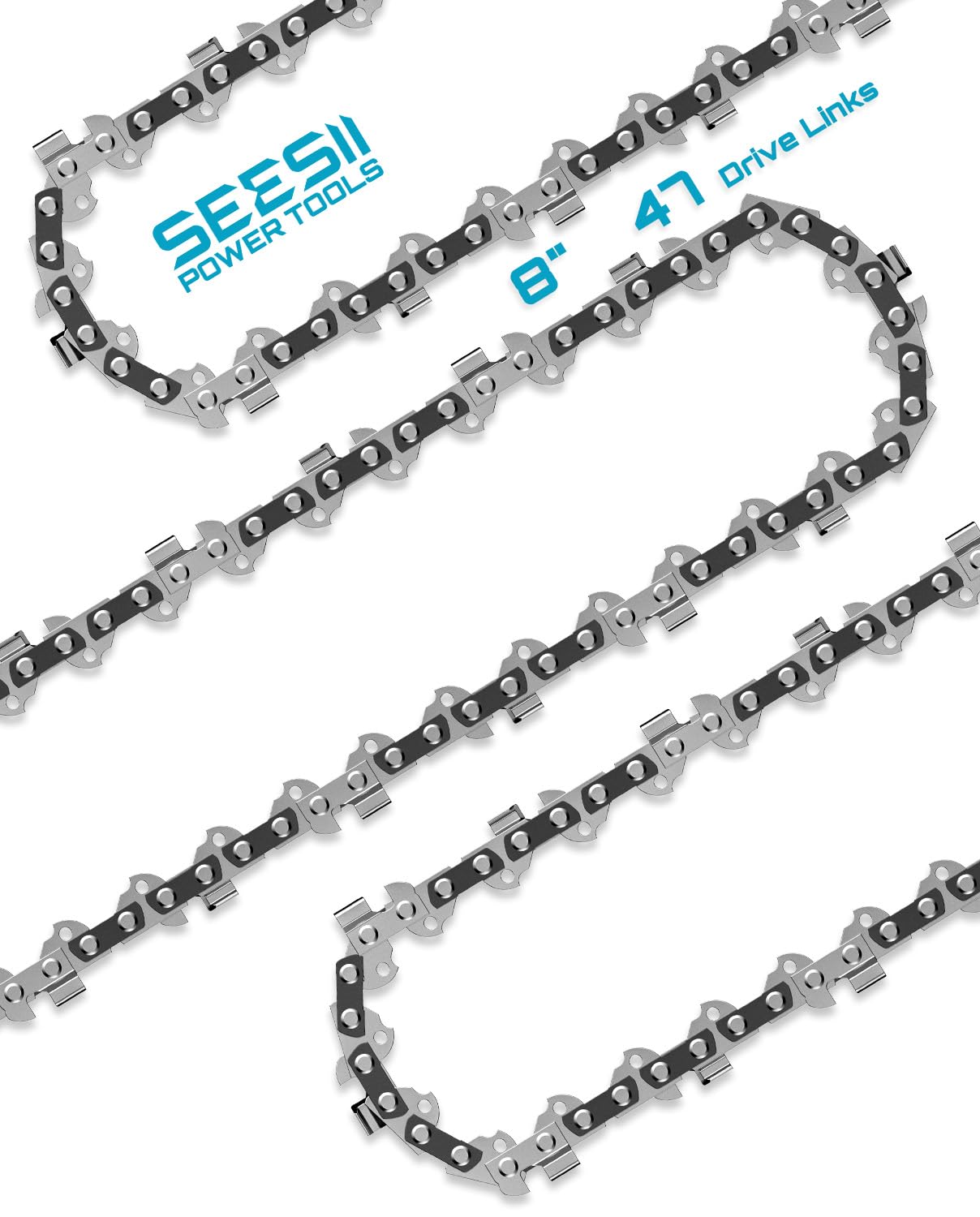 Amazon.com: Seesii 8 Inch Chainsaw Chain Replacement - 3 Pack 8