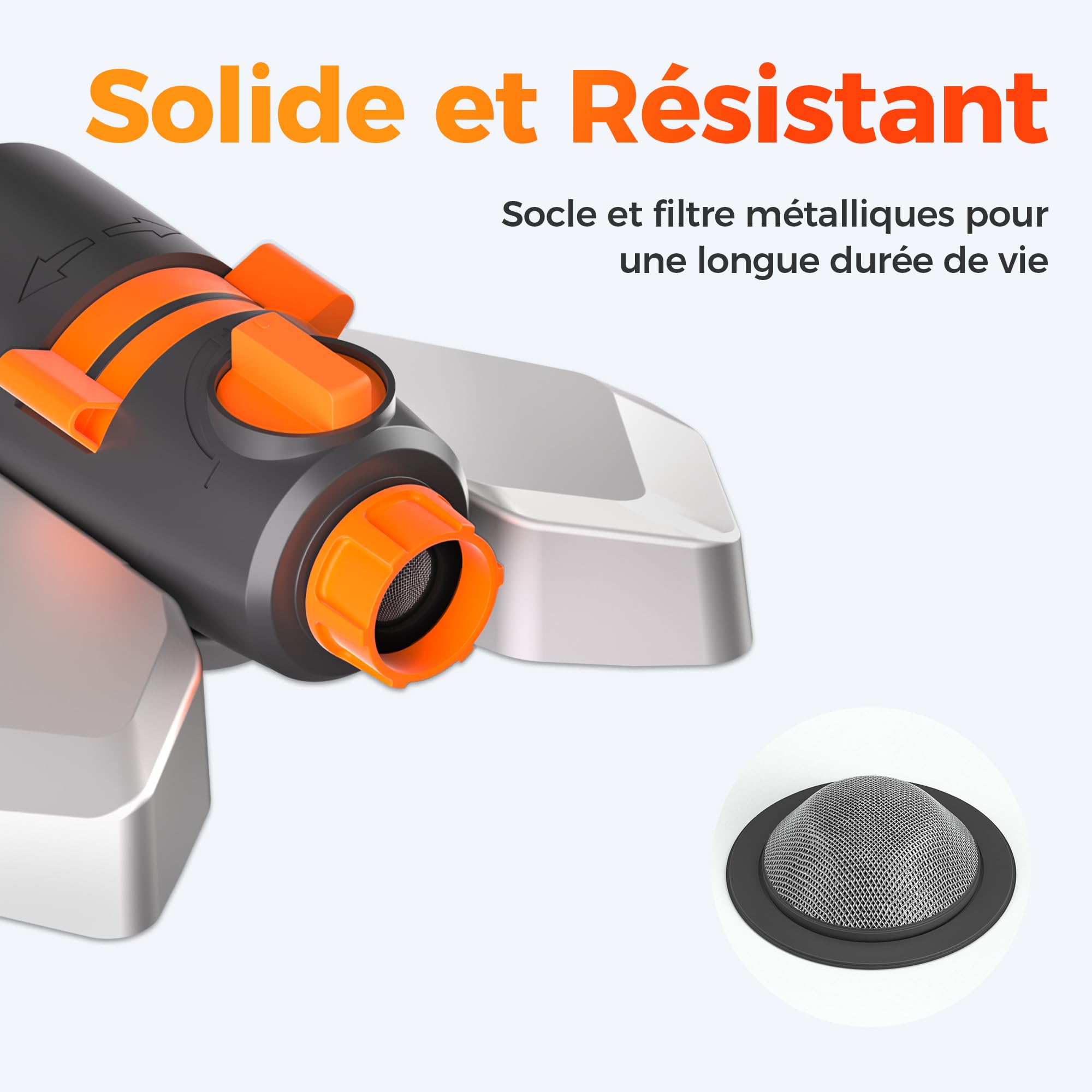 Diivoo Arroseur Oscillant Automatique Pelouse à Base métal, 17 Buses